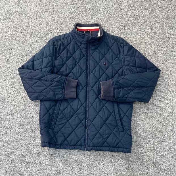 164 타미힐피거 퀄팅 집업 자켓 0303S1