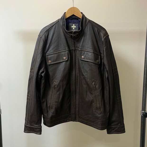 (105) hendrix 헨드릭스 빈티지 투포켓 양가죽 자켓