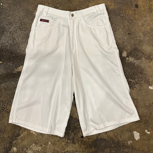 빈티지 90s 펠레펠레 화이트 반바지 
