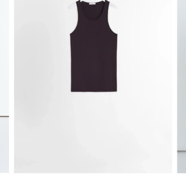 르메르 25SS 립 저지 탱크 탑 스퀴드 잉크 M