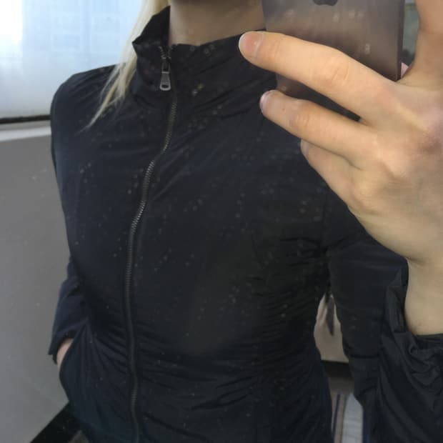 투티/ 0126 CK 캘빈클라인 진스 패딩 자켓 곤색