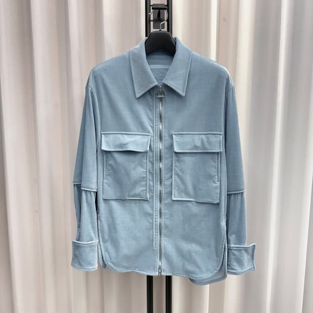 [46] 우영미 코듀로이 자켓 스카이 블루