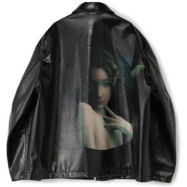 구매) 요지야마모토 우치다 스즈메 레더자켓