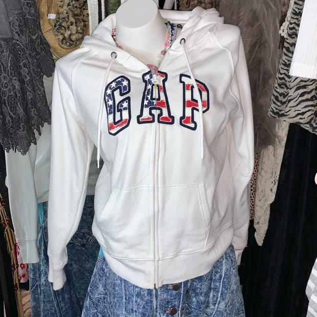 Gap 성조기 y2k 갸루 후드집업