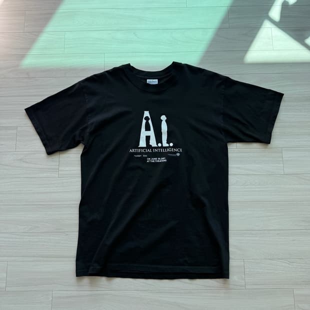 [L] A.I 무비 프로모션 2000년 빈티지 티셔츠