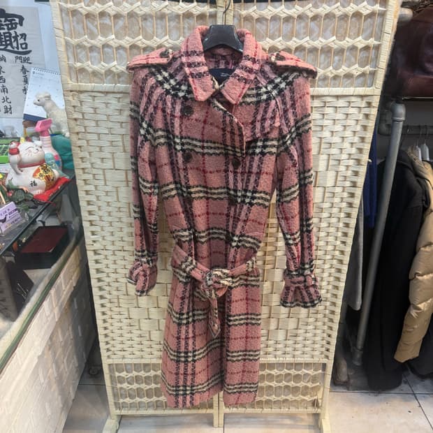 40/66 정품 버버리 노바체크 롱 코트 팝니다