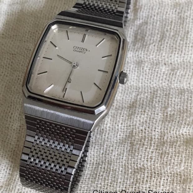 1990s Citizen Quartz Square 빈티지 시계