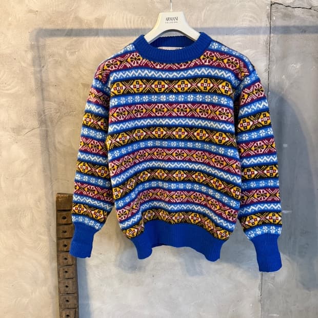 스코티쉬 페어아일 니트 100