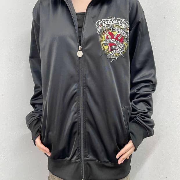 JPN 올드스쿨 자수 트랙집업