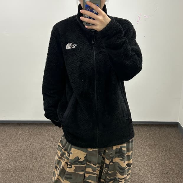 The north face 노스페이스 블랙 후리스 자켓