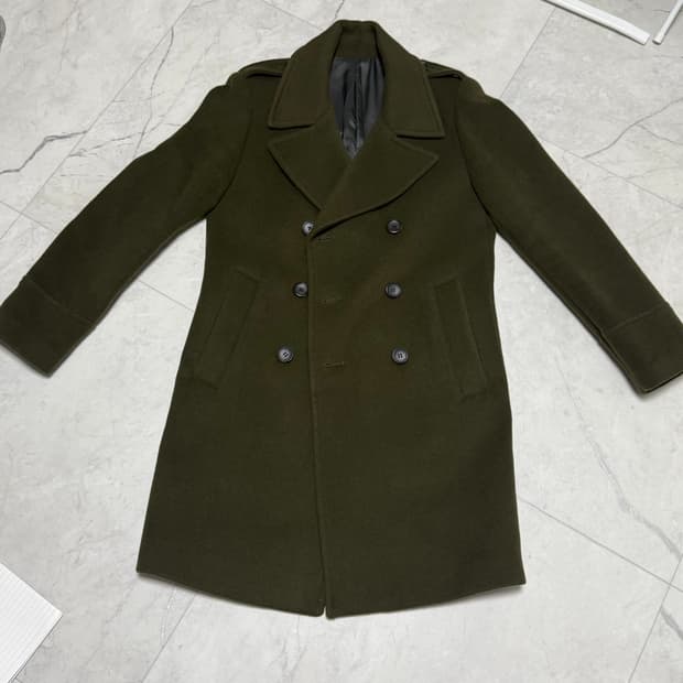 카이아크만 카키색 더블코트