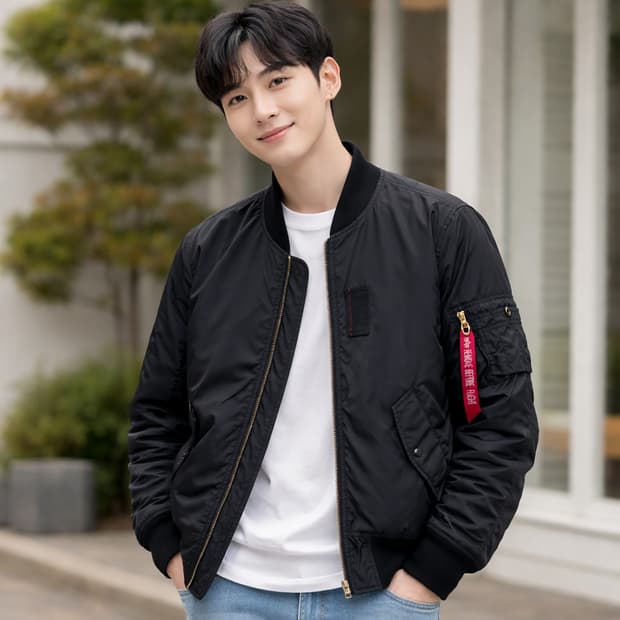 ALPHA INDUSTRIES MA-1 항공점퍼 블랙