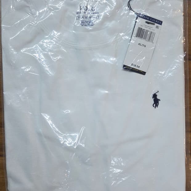 폴로 랄프로렌 화이트 반팔티 XL(새상품/정품)