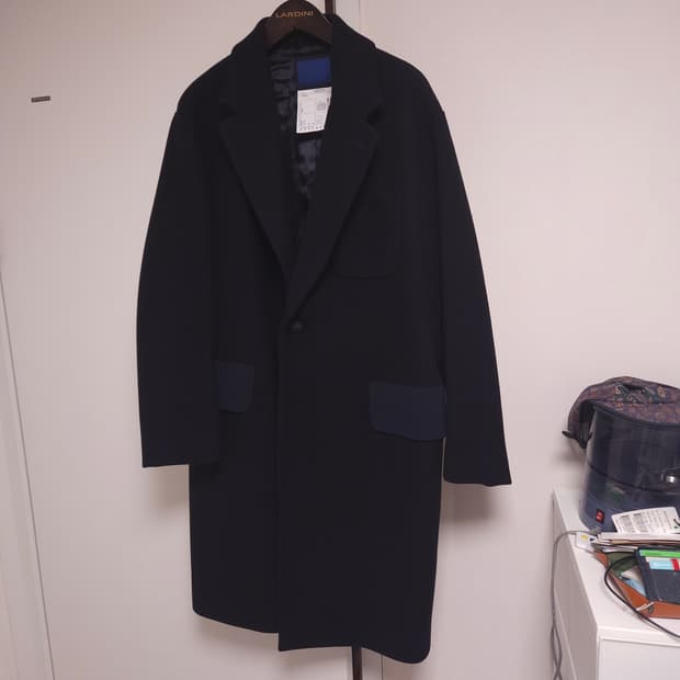 [M] 도큐먼트 DOCUMENT 네이비 싱글코트