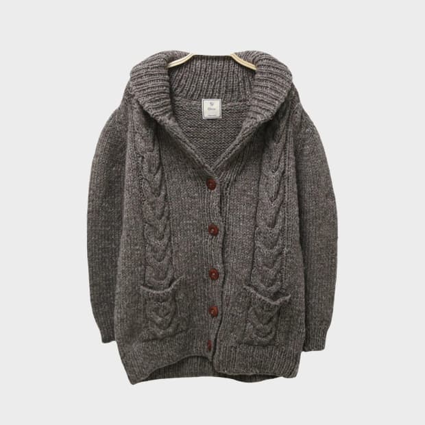 MELROSE 울 혼방 터틀넥 니트 가디건 62157