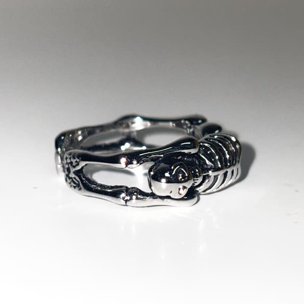 빈티지 무드 스켈레톤 링