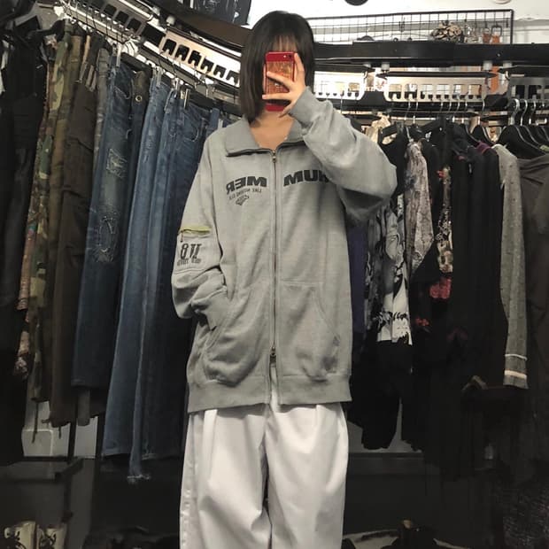 HUMMER 그레이 집업 