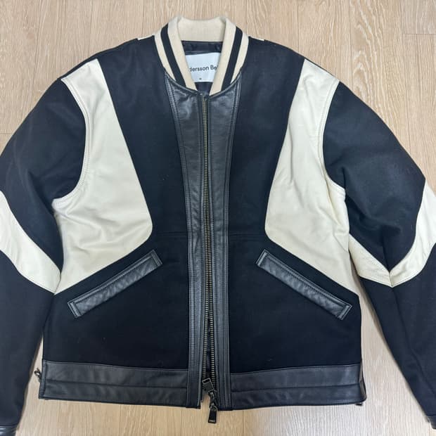 [M] 앤더슨벨 레더 모터사이클 패디드 자켓 판매
