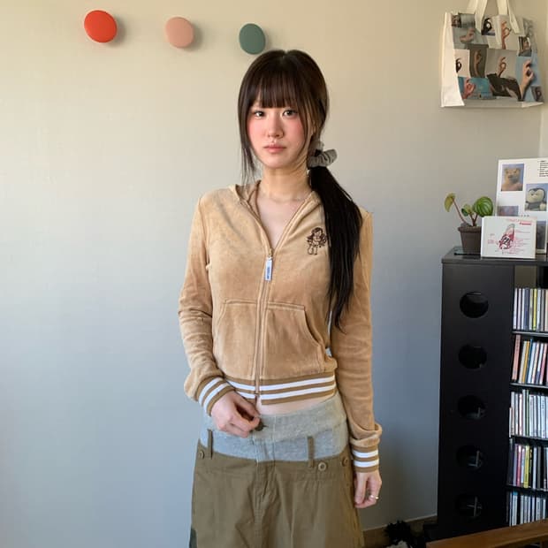 velvet fairy .. zip-up