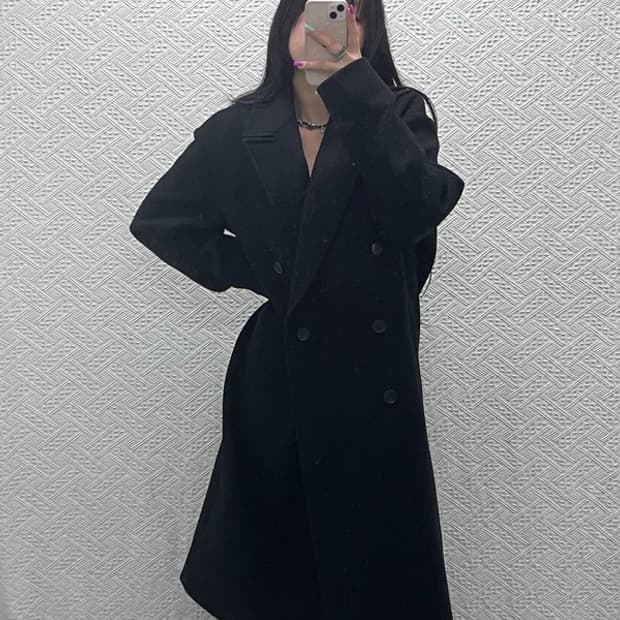 쿠어 모던시크 울 캐시미어 롱 맥코트 M C07216