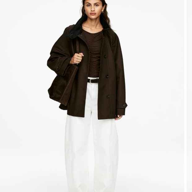 ARKET 아르켓 BLOOM 배럴진 화이트