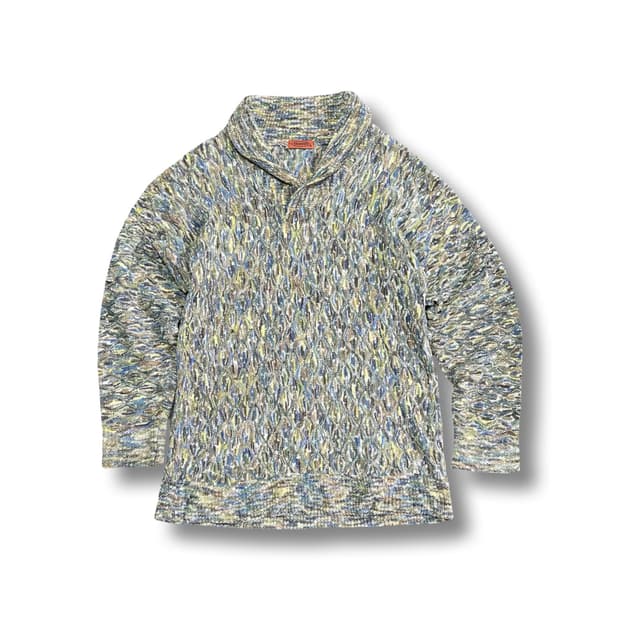 [OS] 미쏘니 빈티지 케이블 패턴 숄카라 니트