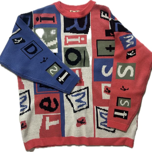 Vintage pattern knit