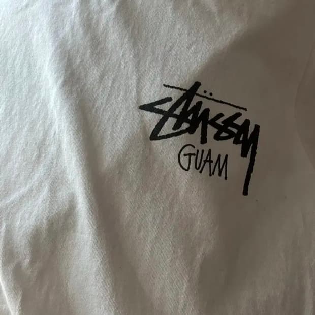 스투시 반팔 괌 티셔츠 S 정품