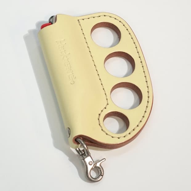 블랙민즈 너클 레더 라이터 키링