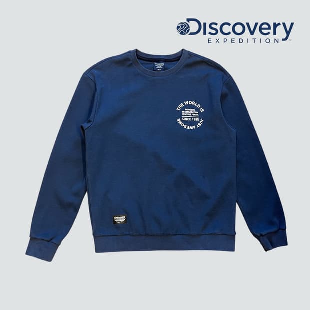 [95]DISCOVERY 디스커버리 네이비 맨투맨