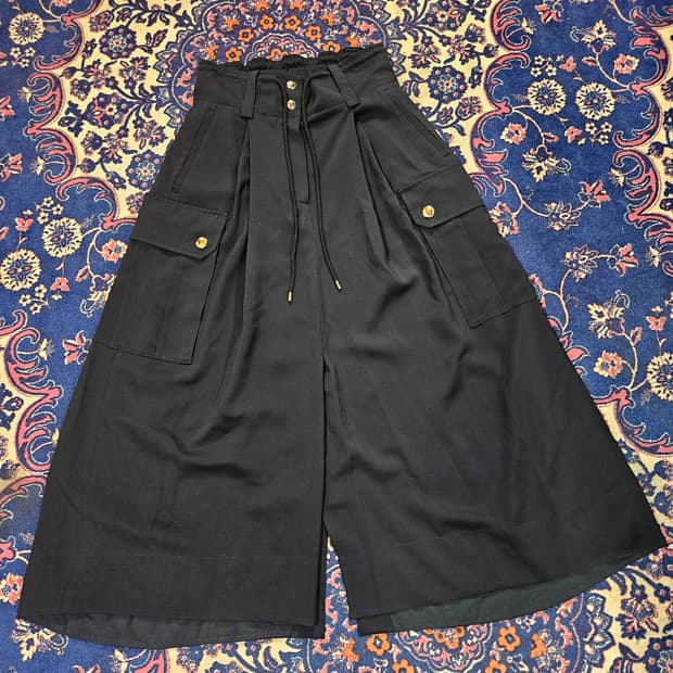 시스템(SYSTEM) 22ss 골든 버튼 드로우 스트링 롱 스커트