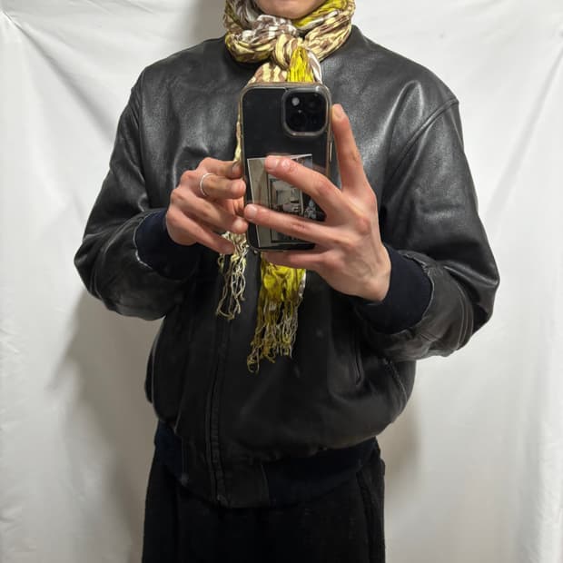 vtg lambskin blouson