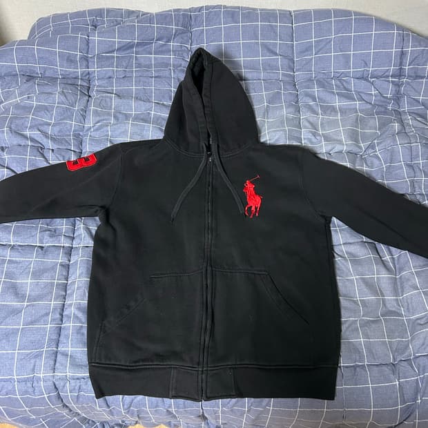 폴로 빅포니 성조기 후드집업