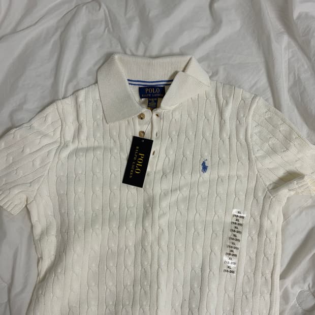 폴로 보이즈 반팔니트 (스카이블루포니)