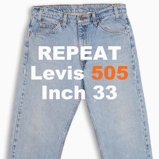 리바이스 505 오렌지탭 연청 90s 33 인치 OR50534132