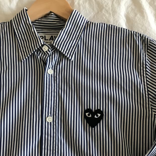 꼼데가르송 스트라이프 셔츠