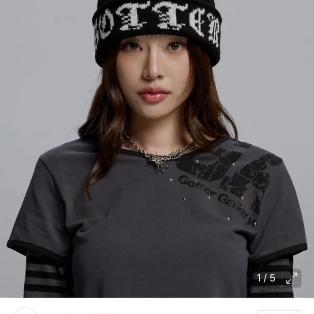  GOTTER GALLERY GOTHIC BEANIE_BK