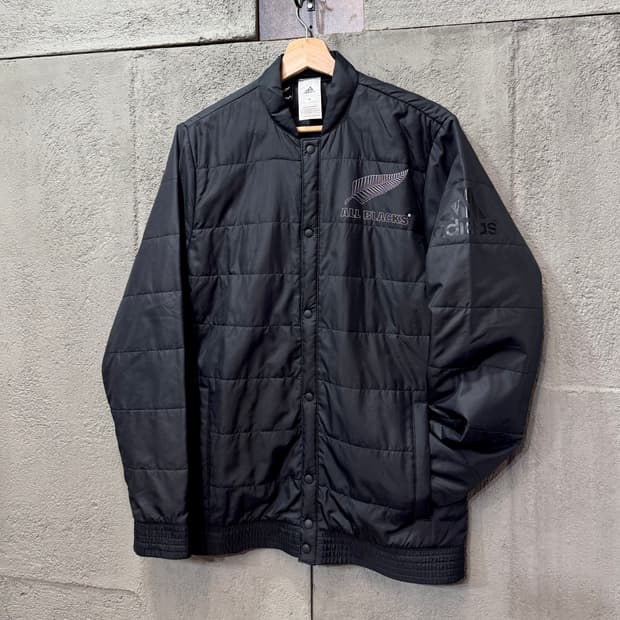아디다스 x 올블랙스 럭비 봄버 자켓 (S)   