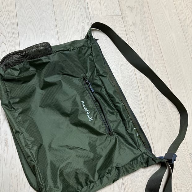 몽벨 라이트 숄더백 카키 그린