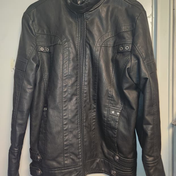 빈티지 라이더 가죽 자켓 L