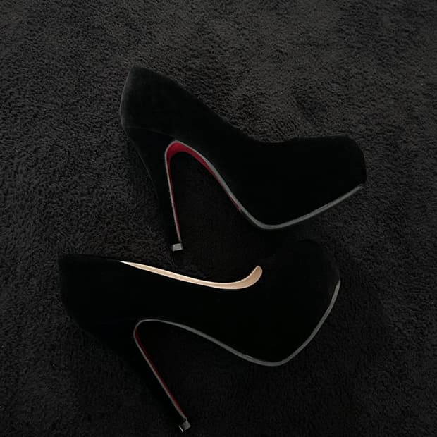 Suede Platform Heels