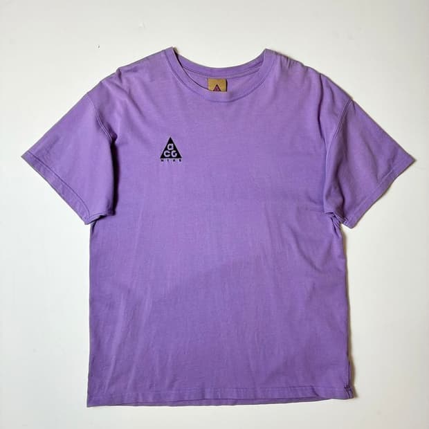 나이키 ACG 19SS 로고 스페이스 퍼플 반팔 티셔츠 PN9608