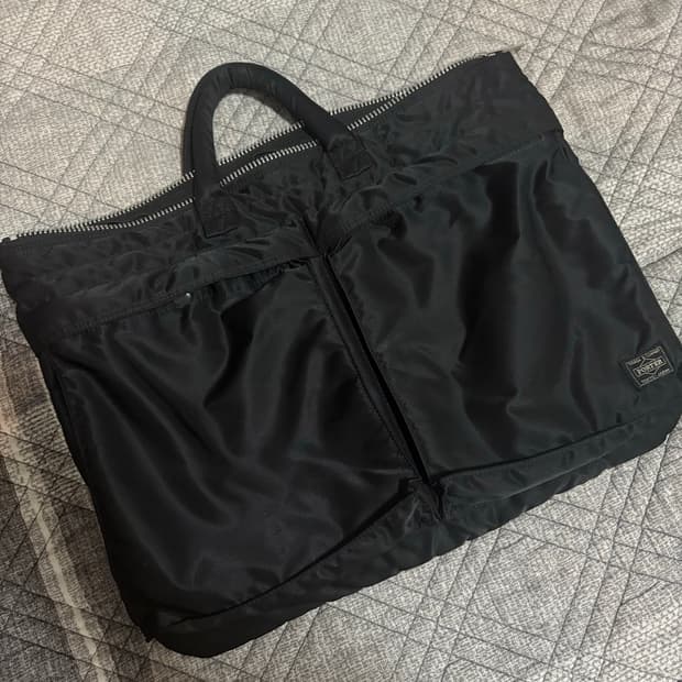 포터 숏 헬멧백 블랙