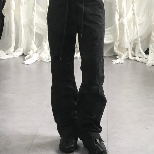 Black cotton pants