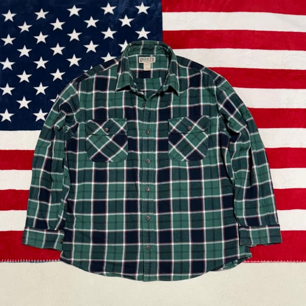 빈티지플란넬셔츠 워크셔츠 vintage flannel shirt 체크셔츠