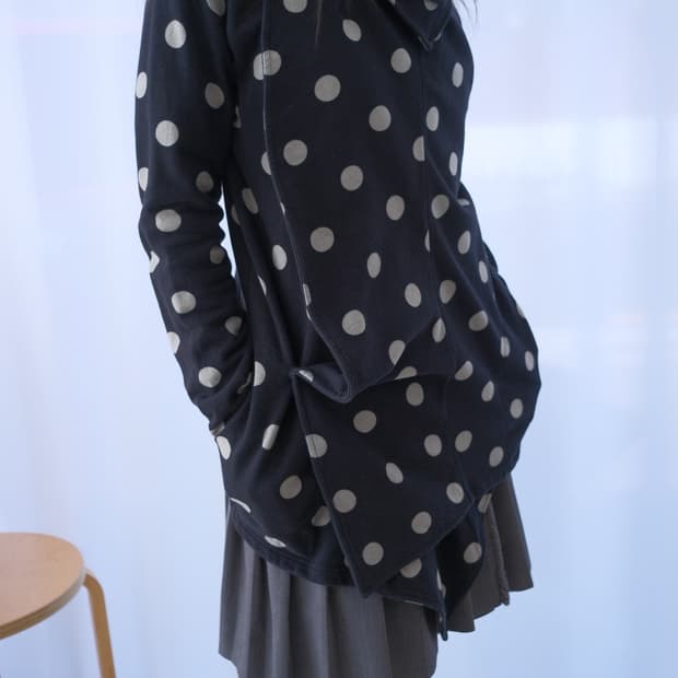 Dot drape jacket