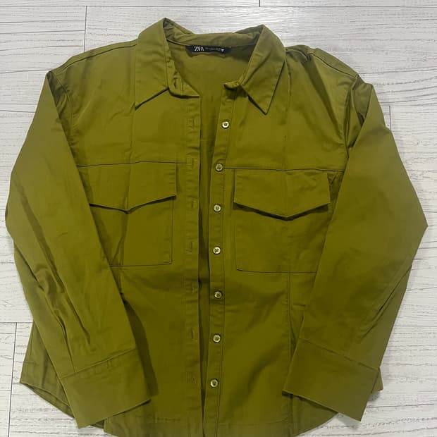 Zara | Tops | Zara Womens Olive Button