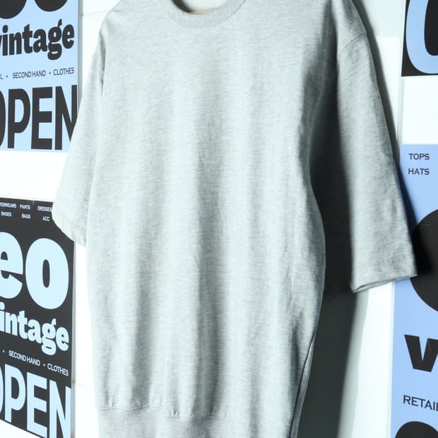 (M-L) 에잇세컨즈 반팔 티셔츠 박시 그레이 시보리-H30756