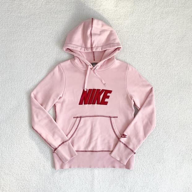 나이키 딸기우유 딱붙핏 후드티