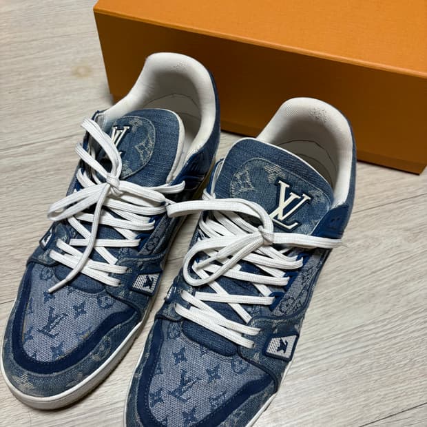 [9] 루이비통 트레이너 데님 슈즈 스니커즈